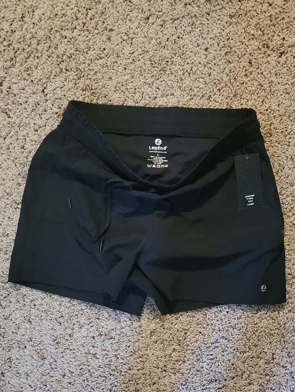 LegEnd Black Athletic Shorts